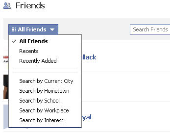 Search Friends on Facebook enhanced