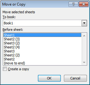 Excel copy sheet