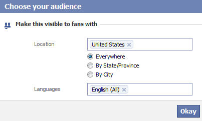Facebook Like Page Customize Privacy